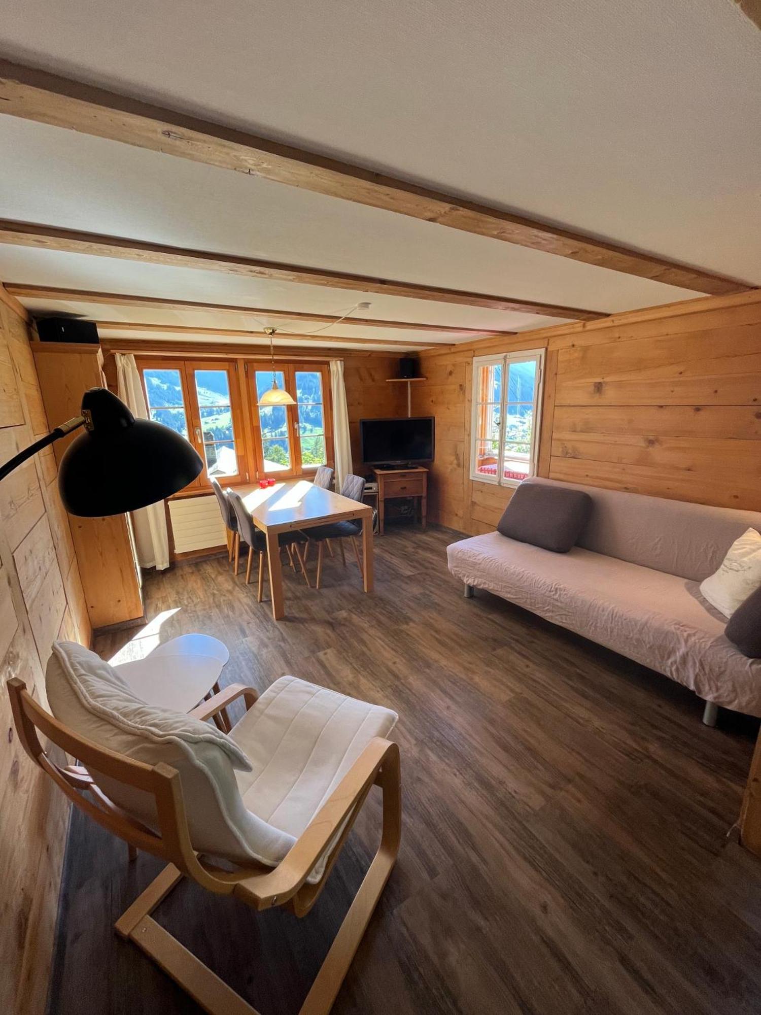 Chalet Sonnenheim Mit Atemberaubender Aussicht Adelboden Exterior photo