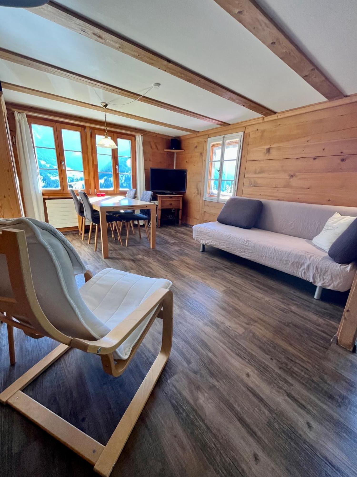 Chalet Sonnenheim Mit Atemberaubender Aussicht Adelboden Exterior photo